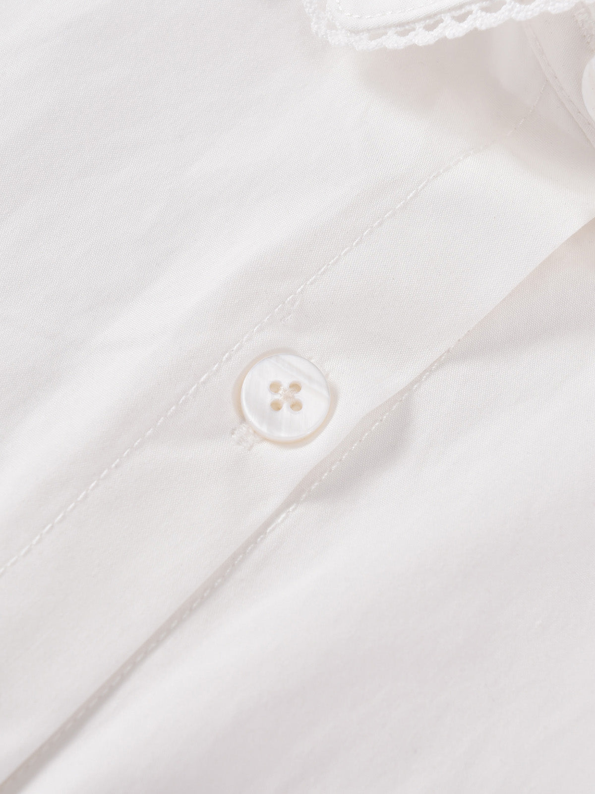 White Collared Shirt & Bubble Skirt Set | KINS CLASS