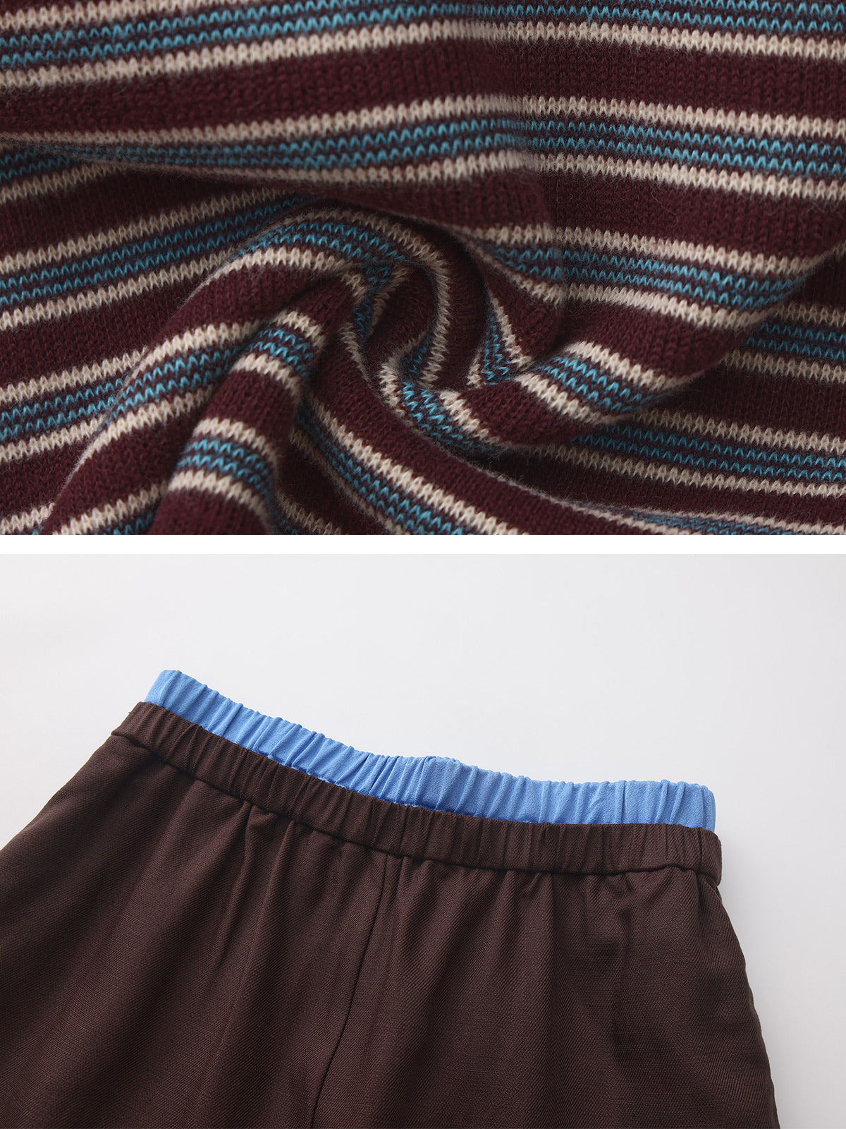 Kins Class Kids Striped Crop Polo Tee & Pants Set