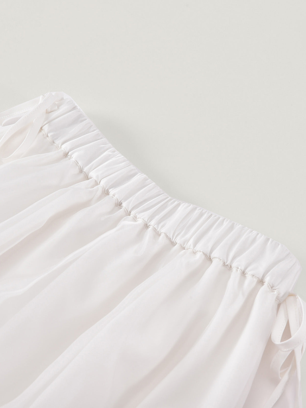 White Collared Shirt & Bubble Skirt Set | KINS CLASS