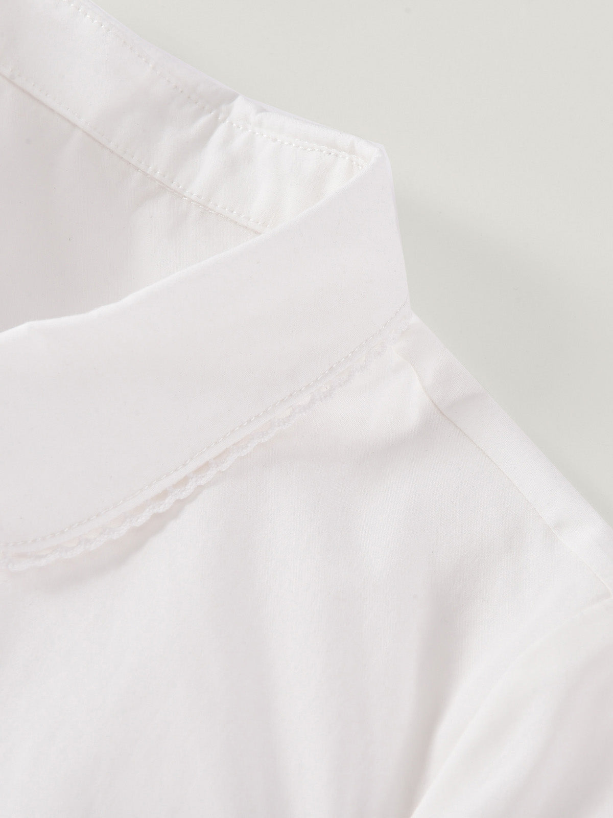 White Collared Shirt & Bubble Skirt Set | KINS CLASS