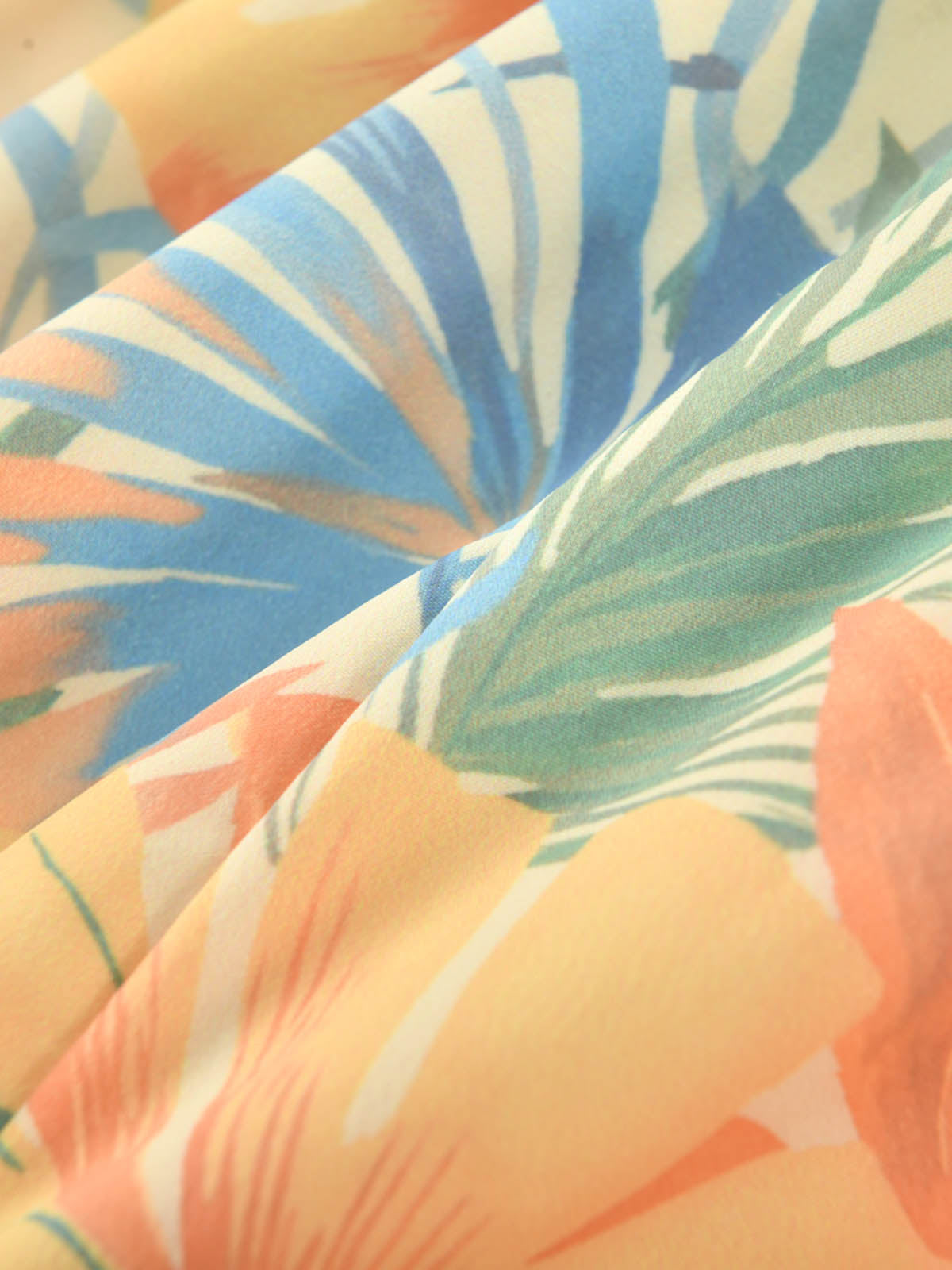 Sunny Escape Breezy Printed Peplum Cami & Shorts Set For Kids