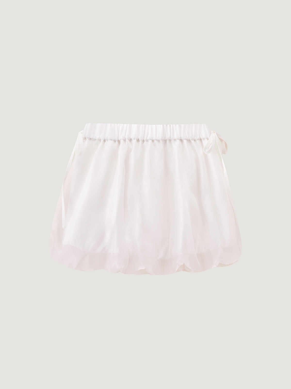 White Collared Shirt & Bubble Skirt Set | KINS CLASS