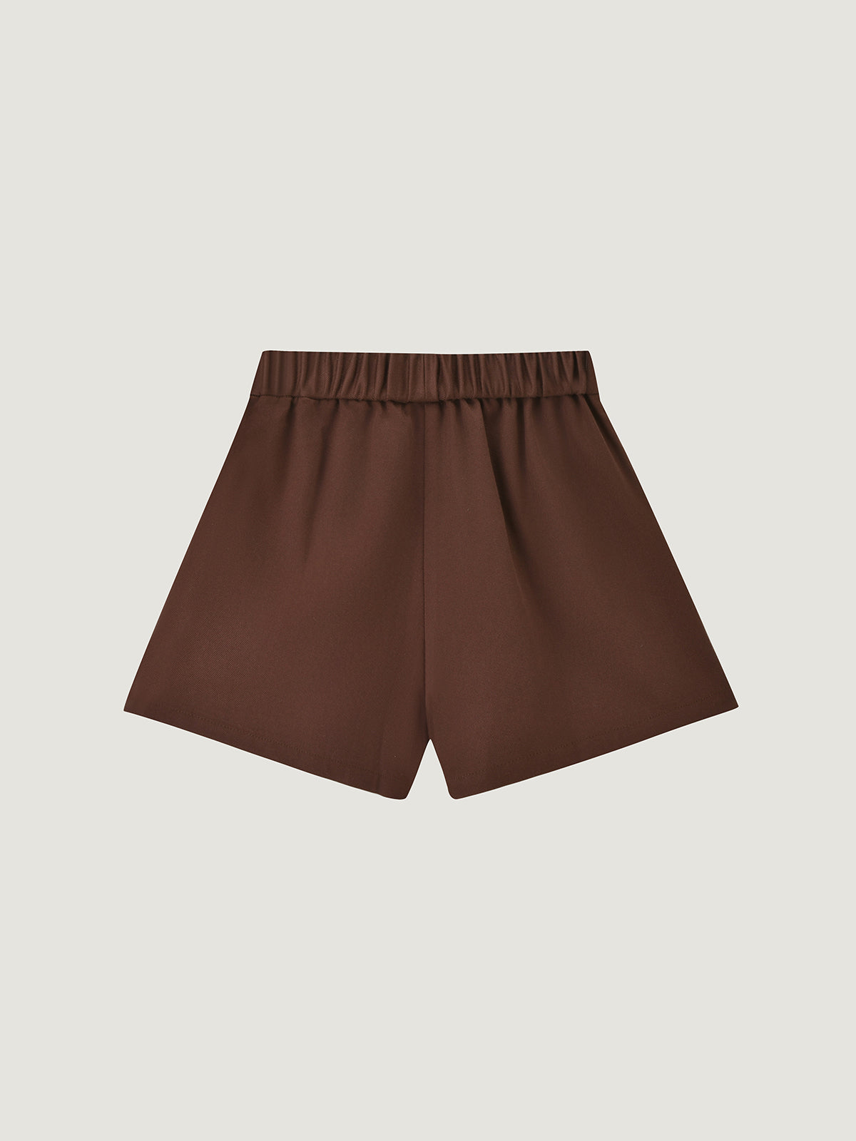 Kid's Brown Layered Tee & Floral Embroidered Shorts Set | KINS CLASS