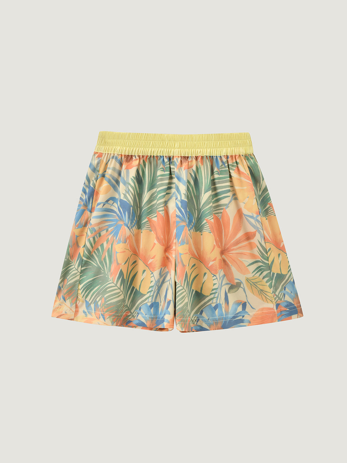 Sunny Escape Breezy Printed Peplum Cami & Shorts Set For Kids