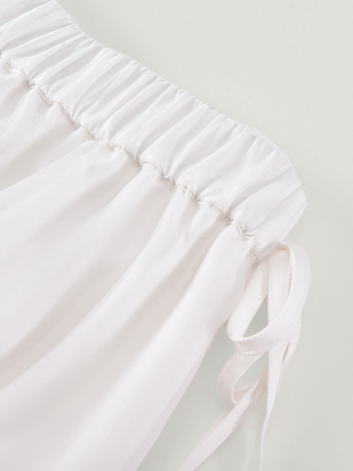 White Collared Shirt & Bubble Skirt Set | KINS CLASS