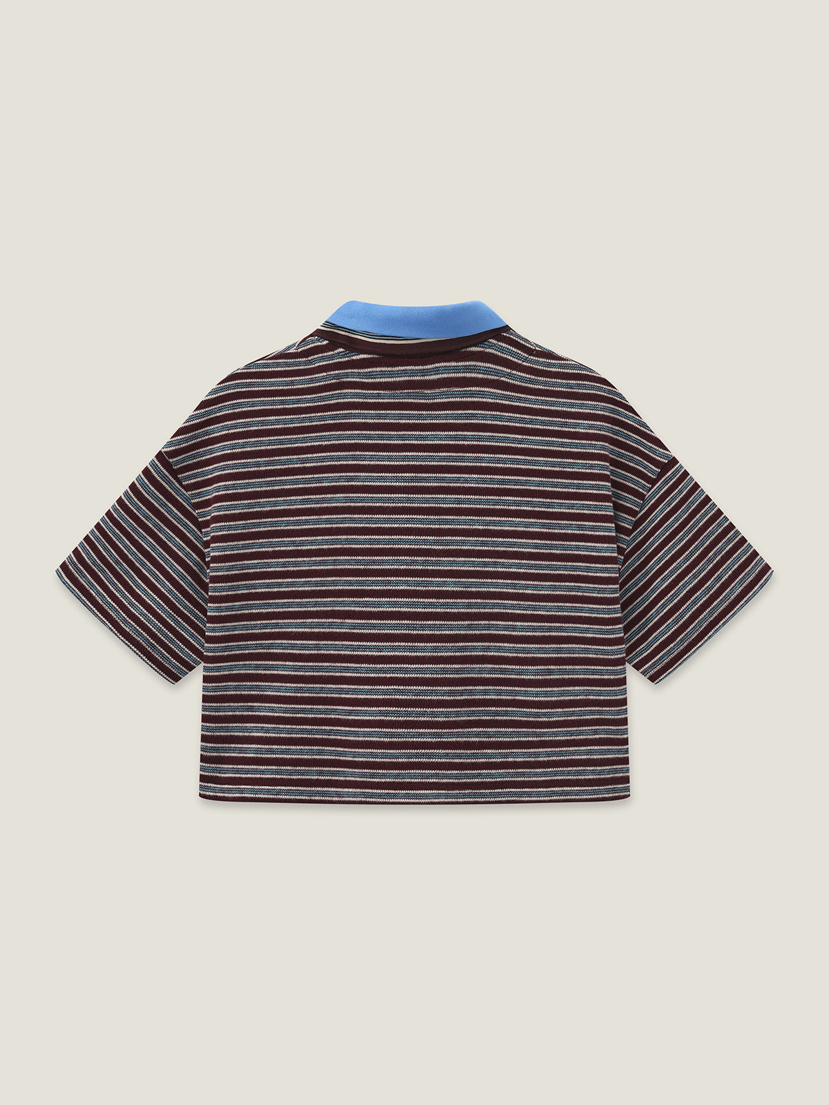 Kins Class Kids Striped Crop Polo Tee & Pants Set