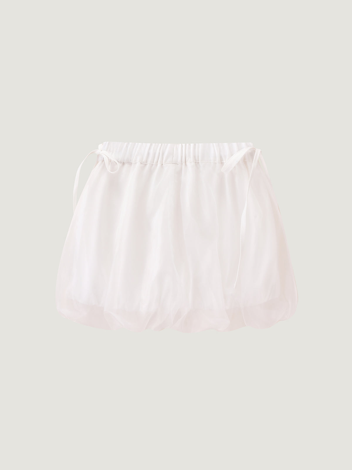 White Collared Shirt & Bubble Skirt Set | KINS CLASS