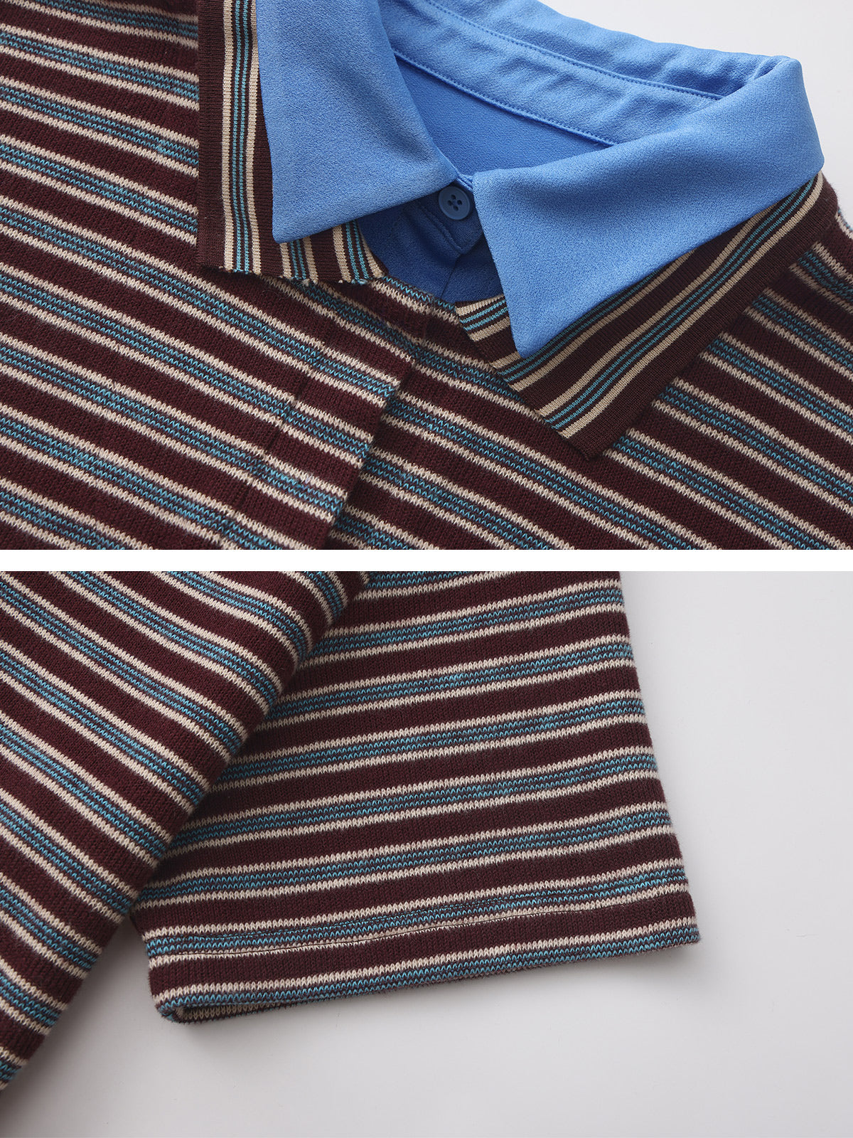 Kins Class Kids Striped Crop Polo Tee & Pants Set