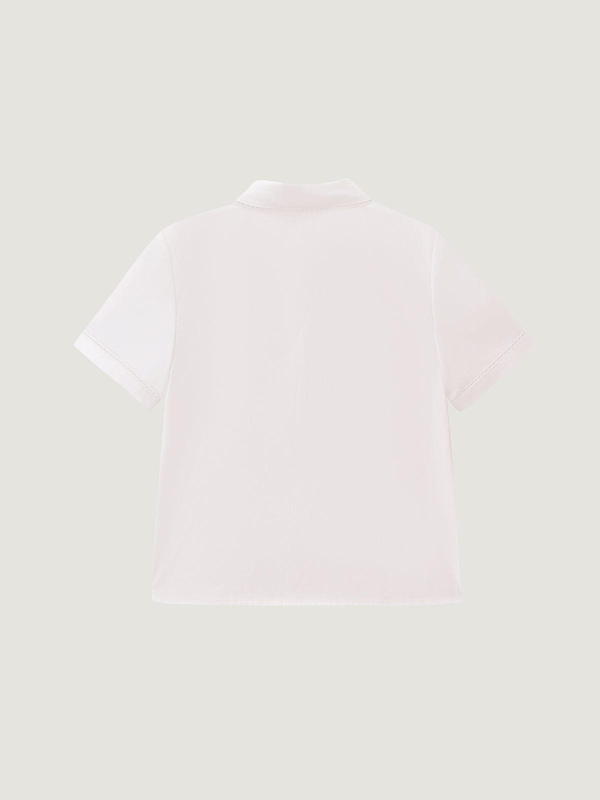 White Collared Shirt & Bubble Skirt Set | KINS CLASS